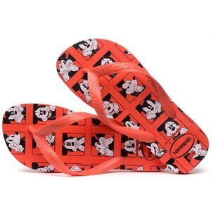 DISNEY Havaianas‎ - MINNIE MOUSE Red Flip Flops Size 7/8 rare